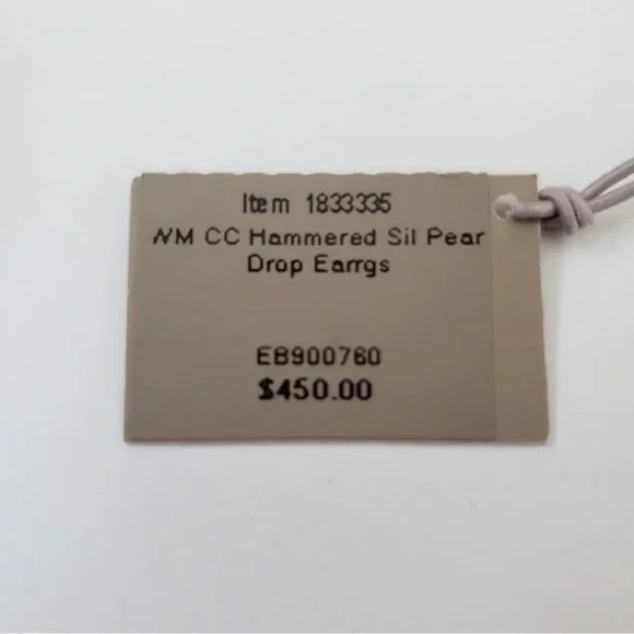 John Hardy Silver Teardrop Earrings - Picture 9 of 11